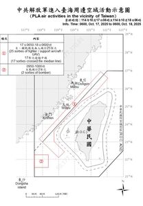 國民黨主席選戰前夕　35架次共機艦出海擾台