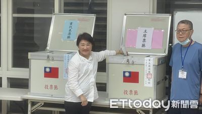 國民黨黨主席之爭！盧秀燕現身投票　15分鐘快閃「心情很好」