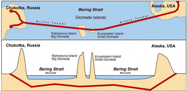 ▲▼克里姆林宮特德米特里耶夫（Kirill Dmitriev）提出構想，建議在白令海峽下方興建一條「普丁－川普」（Putin-Trump）鐵路隧道。（圖／路透）