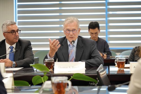 ▲▼華府智庫「美國進步中心」16日率團拜會民進黨中央黨部。（圖／民進黨提供）