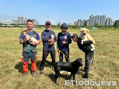 從瓦礫堆裡找到希望！　台南搜救犬Stitch、Xavi勇奪國際認證