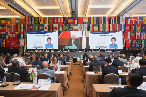 ▲辜仲諒會長獲頒WBSC「金鑽榮譽獎章」　唯一亞洲棒壇人士。（圖／WBSC提供）