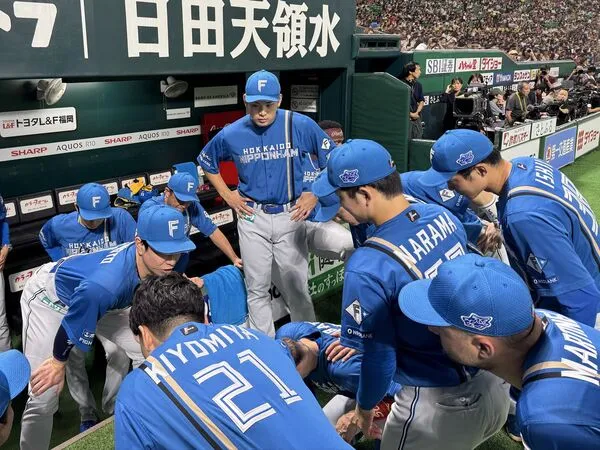 ▲火腿逆襲軟銀奪2連勝！雷耶斯雙響砲領軍續命　古林睿煬投關鍵聽牌戰。（圖／火腿官方X）