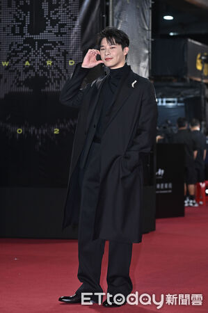 ▲第60屆戲劇類金鐘獎星光大道，《血.拾人生》宋偉恩。（圖／記者李毓康攝）