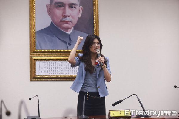 ▲▼國民黨主席選舉 新任黨主席鄭麗文發表談話。（圖／記者呂佳賢攝）