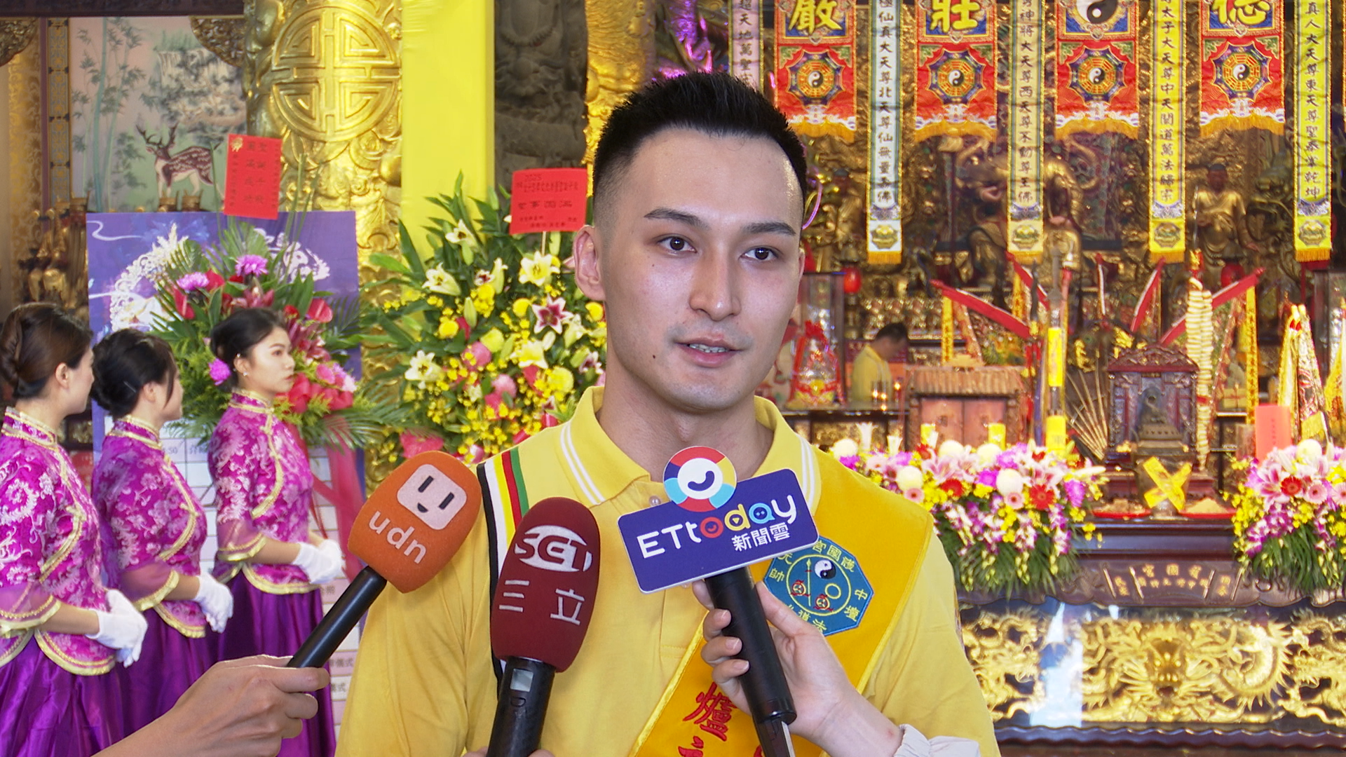 ▲▼2025桃園護國宮五夜暗訪遶境,25歲值東正爐主陳冠樺。（圖／記者姜國輝攝）