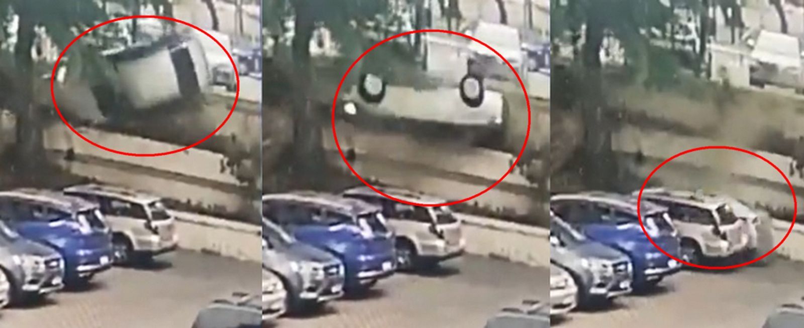 有片／86歲嬤「玩命關頭」神級停車　翻滾360度精準降落停車格