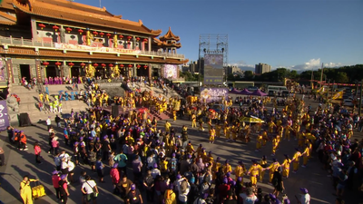 2025桃園護國宮太子忠孝文化季開跑　夜巡祈福「神的步行者」點亮信仰溫度