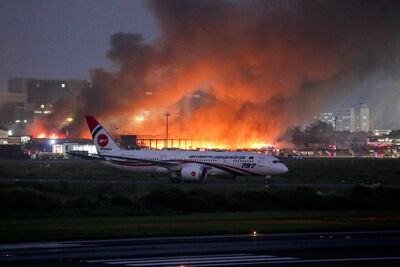 孟加拉首都機場重大火警　所有航班停飛