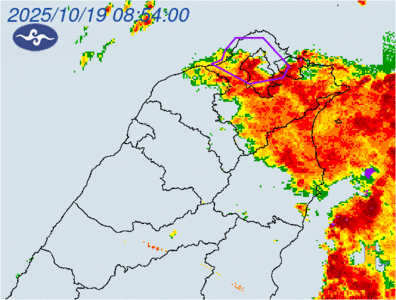 快訊／大雷雨轟北北基　持續1小時