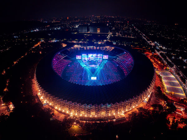 ▲▼官方美照出爐！BLACKPINK世運開唱破5項紀錄　萬人朝聖空拍超震撼。（圖／Live Nation Taiwan提供）