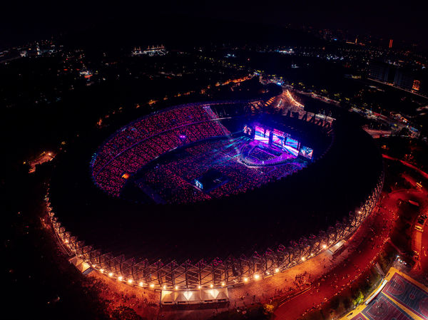 ▲▼官方美照出爐！BLACKPINK世運開唱破5項紀錄　萬人朝聖空拍超震撼。（圖／Live Nation Taiwan提供）