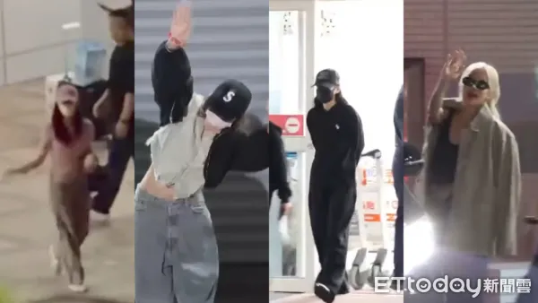 ▲▼ 獨家／BLACKPINK今晚光速離台！再派專機接送　保姆車維安坐鎮。（圖／記者劉亮亨攝）