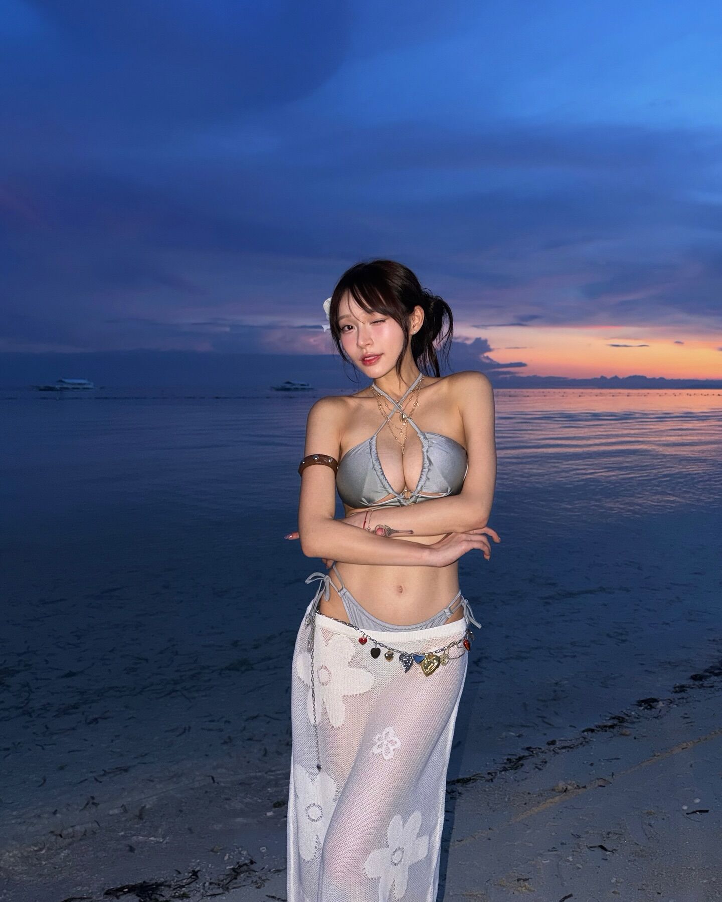 ▲▼林襄薄荷島激辣比基尼。（圖／翻攝自IG）