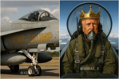 川普反擊！AI影片自駕國王戰機「炸屎」　轟紐約抗議者