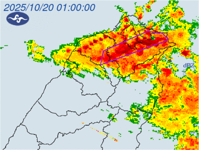 快訊/北北基大雷雨一夜狂轟2小時 淹水一級警戒區域擴大