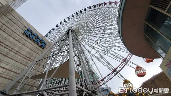 ▲▼北市美麗華摩天輪故障，遊客受困。（圖／記者黃彥傑攝）