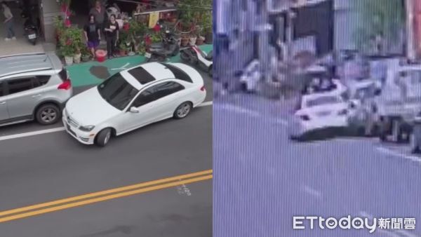 ▲▼南投埔里鎮中華路今日上午發生一起車禍肇逃事件 。（圖／記者高堂堯翻攝）