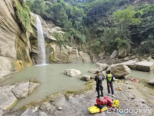 ▲▼    嘉義大埔青雲瀑布民眾遇溺  。（圖／民眾提供）
