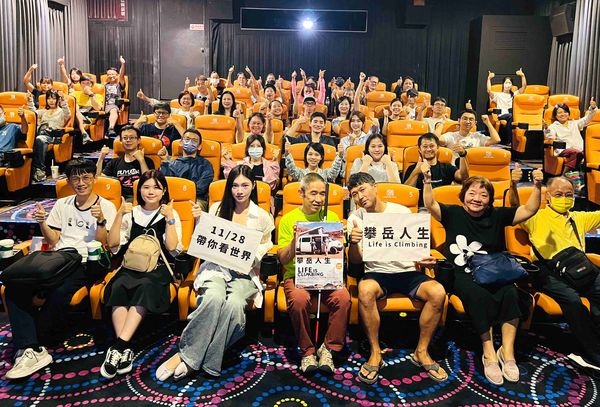 ▲《攀岳人生》小林幸一郎來台宣傳。（圖／海鵬影業提供）