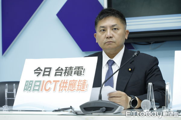 ▲▼國民黨立法院黨團召開「『德公移山』─賣台！ICT生態系要到美國？」記者會，書記長羅智強、首席副書記長林沛祥、立委吳宗憲出席。（圖／記者湯興漢攝）