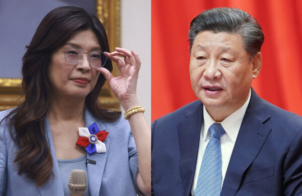 ▲▼國民黨新任黨主席鄭麗文、中共中央總書記習近平。（組圖／記者呂佳賢攝、新華社）