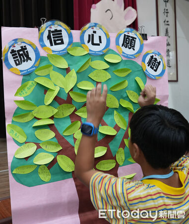 ▲嘉南藥理大學帶隊走進下營中營國小舉辦誠信營隊，透過戲劇與遊戲傳遞誠實守信觀念。（記者林東良翻攝，下同）