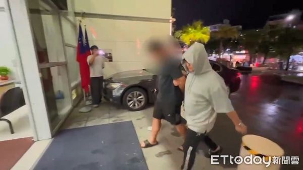 ▲賓姓駕駛冷血撞死老婦後駕車逃逸，遭警方=火速拘提到案。（圖／記者張君豪翻攝）