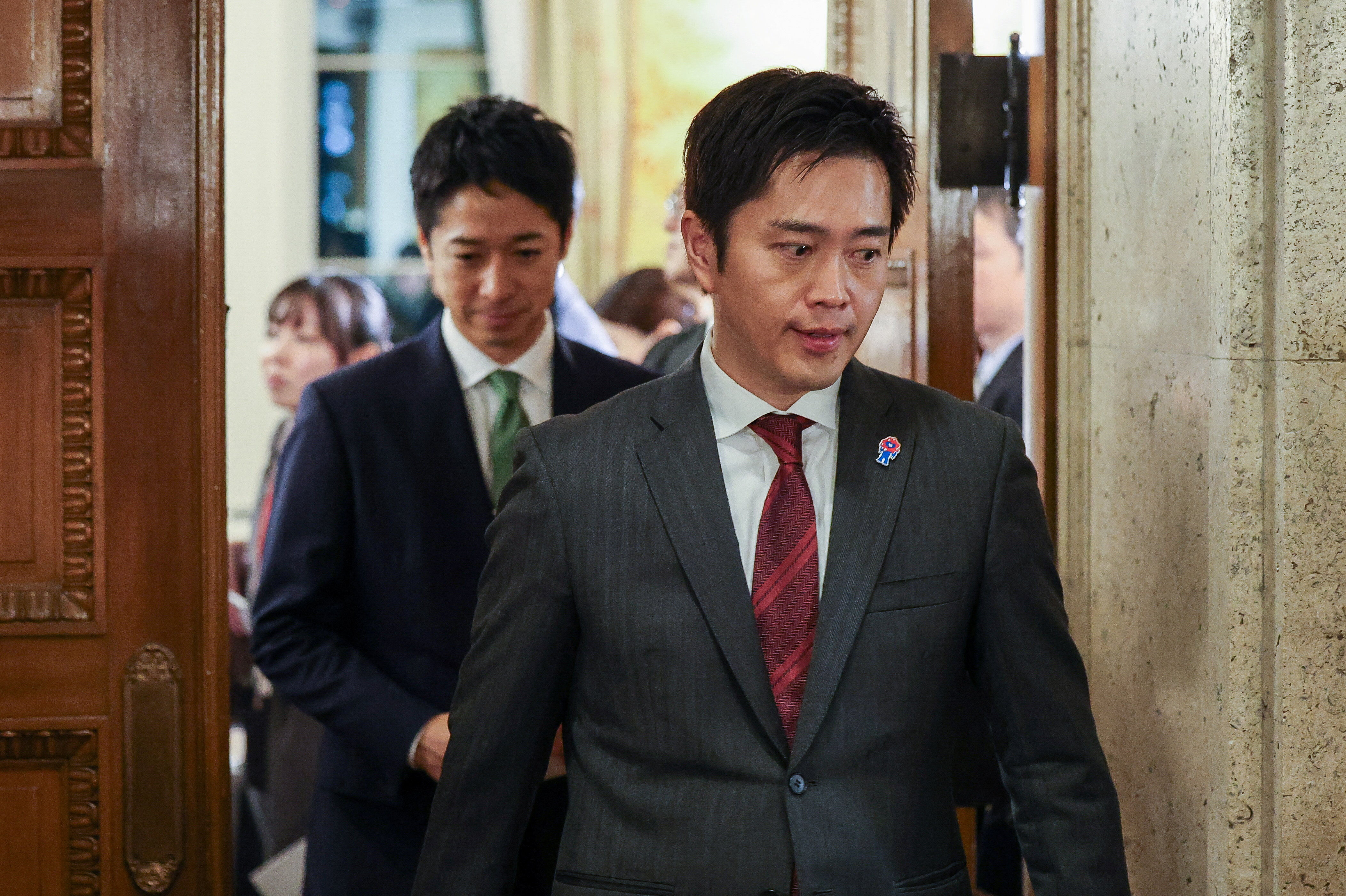 ▲▼日本維新會共同代表藤田文武、吉村洋文。（圖／路透）