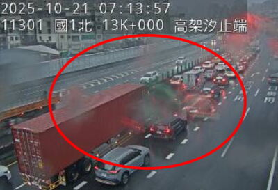 快訊／上班快改道！　國1連環撞塞爆