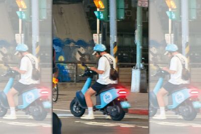 YTR酷「爆騎車滑手機」！　民眾目擊拍下違規畫面