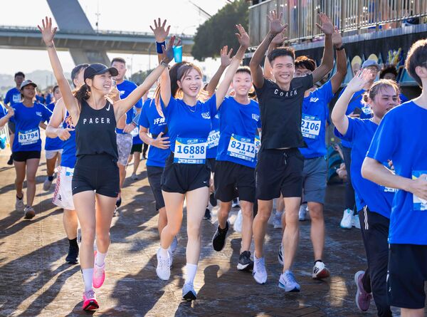 ▲第七屆寶礦力路跑賽，啦啦隊女神安芝儇成功完賽。（圖／大會提供）