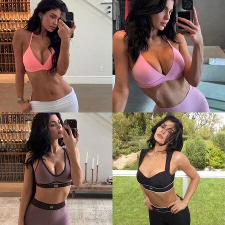 ▲多次在社群上傳Alo的穿搭。（圖／翻攝自Instagram／@kyliejenner）