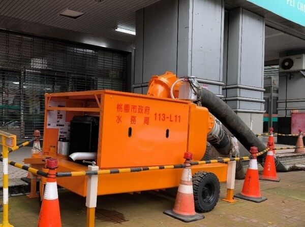 ▲風神颱風帶來龐大雨量桃園啟動防汛整備