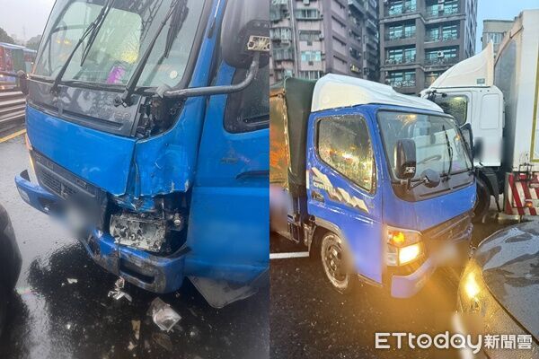 ▲▼ 國1汐止段嚴重車禍，1人遭多車輾過死亡。（圖／記者張君豪翻攝，下同）