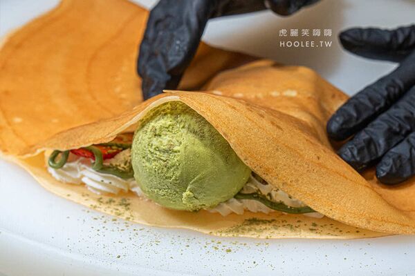 ▲▼高雄漢神巨蛋必吃甜點「Fun Tower日式可麗餅」！濃抹茶珍珠脆脆超療癒，12週年慶限時送義式冰淇淋。（圖／部落客虎麗提供）