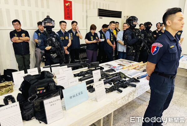 ▲桃園市警局今年針對轄區黑幫積極查緝不法槍械，成果優異。（資料照／記者沈繼昌攝）