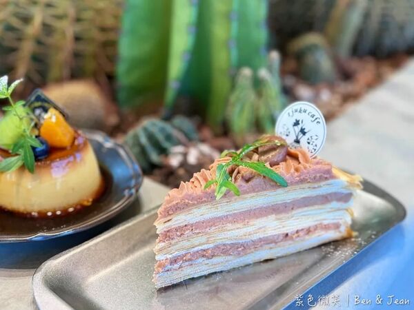 ▲▼蘭博烏石港驛站海景咖啡廳「啾咕咖啡烏石港店」！品嚐每日限定千層蛋糕，順道賞鯨去。（圖／部落客紫色微笑提供）