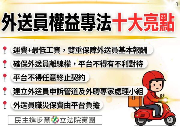 ▲▼民進黨團今（21日）上午召開「提出外送專法 保障外送員權益 創造客、店、平台多贏」記者會。（圖／民進黨團提供）