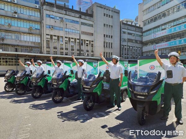 ▲▼中華郵政電動三輪機車新車隊明上路。（圖／中華郵政提供）