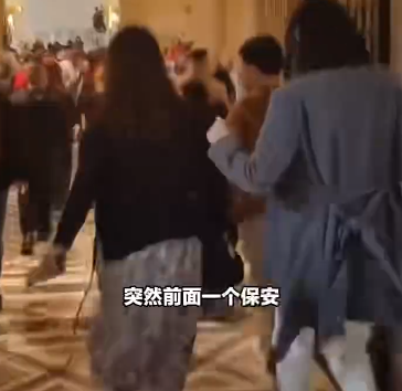 ▲▼陸客拍下羅浮宮搶案趕人現場。（圖／翻攝自微博）
