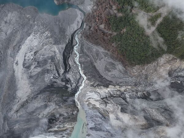 ▲▼ 馬太鞍溪堰塞湖下游1公里又有堰塞湖！預計24小時內溢流 。（圖／翻攝林業及自然保育署花蓮分署）