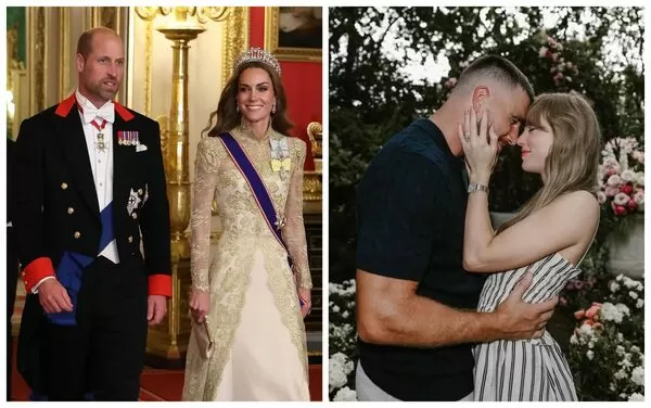 泰勒絲將舉行世紀婚禮，威廉王子、凱特王妃被傳在受邀名單中。（翻攝taylorswift IG、princeandprincessofwales IG）