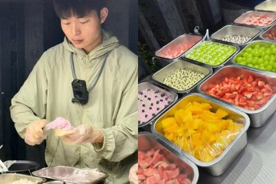 27歲武漢「粉紅麻糬哥」爆紅　棄月薪34k白領…轉行擺攤日賺千元