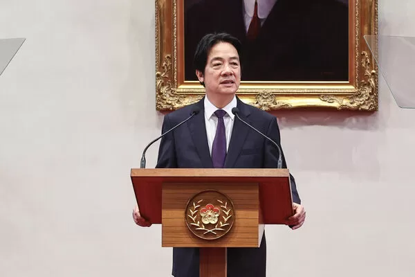 ▲總統賴清德出席2025 APEC代表團行前記者會。（圖／記者林敬旻攝）