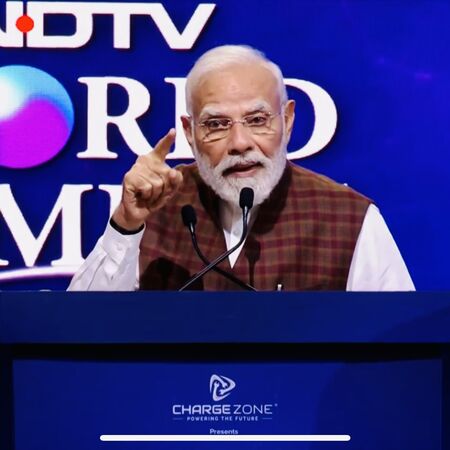 ▲莫迪：印度加速邁向世界舞台中心，「不可阻擋的印度」成為全球成長引擎。（圖／翻攝自X／Modi）
