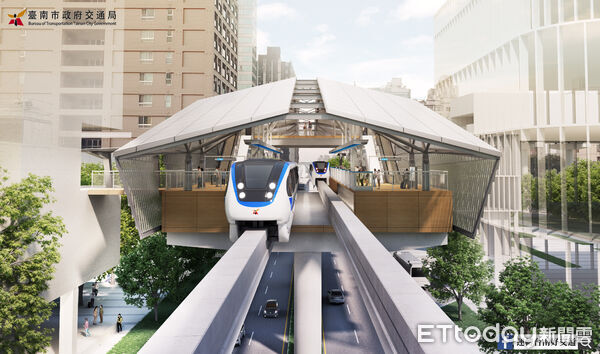 ▲台南捷運藍線獲行政院核定，市長黃偉哲宣布古都交通將邁入新篇章。（記者林東良翻攝，下同）