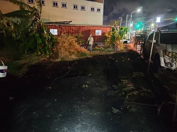 ▲彰化鹿港接連2起燒廢棄物雜草火警。（圖／消防提供）