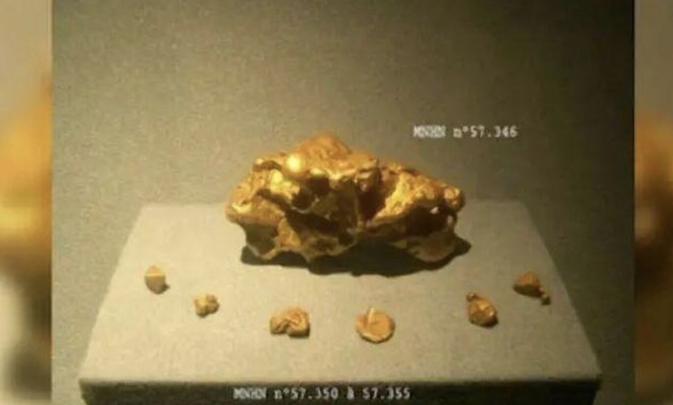 ▲巴黎自然歷史博物館內黃金展示櫃均使用防彈玻璃設計。（圖／翻攝貴陽晚報）