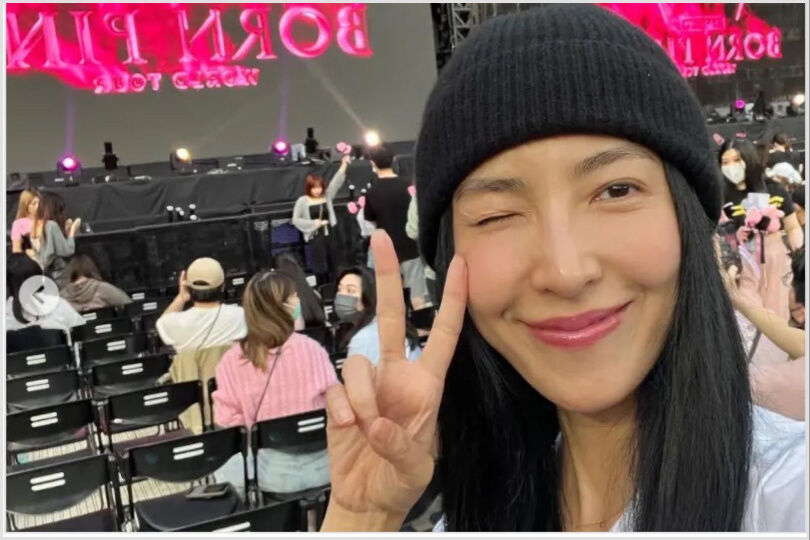 楊謹華金鐘奪后隔天火速變身BLACKPINK迷妹，現身高雄被粉絲狂讚本人膚況太好！根本不像47歲！